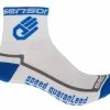 Sensor Race Lite – Cykelstrømper – Hvid/blå – Str. 9-11 / 43-47
