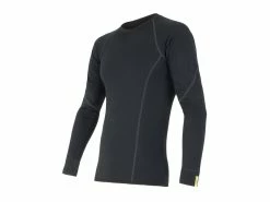Sensor Merino Active – Uldundertrøje Med Lange ærmer – Herre – Sort – Str. XXL