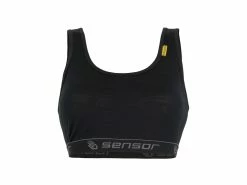 Sensor Merino Active Bra – Uld Sports BH – Dame – Sort – Str. L