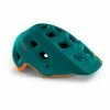 MET Terranova – MTB Cykelhjelm – Mat Alpine Green Orange – Str. 52-56 Cm