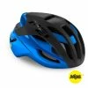 MET Rivale Mips – Cykelhjelm – Matsort/Blå – Str. 52-56 Cm -Brandudsalg Cykelhjelm butik 3HM132CE00SBN1 A default 1