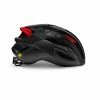 MET Rivale Cykelhjelm – Sort/Rød – Str. 56-58 Cm -Brandudsalg Cykelhjelm butik 3hm132ce00snr1 b default