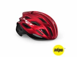 MET Estro Mips – Cykelhjelm – Rød/Sort – Str. 56-58 Cm