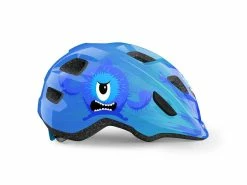 Met Hooray – Børnecykelhjelm – Blå/Monster – Str. 46-52 Cm