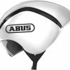 Abus GameChanger TT – Aero Cykelhjelm – Shiny White – Str. M -Brandudsalg Cykelhjelm butik AB87889 A default