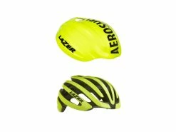 Lazer Z1 – Cykelhjelm Road +Led Og Aeroshell – Str. 52-56 Cm – Flashgul