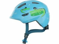 Abus Smiley 3.0 – Cykelhjelm Til Børn – Blue Croco – Str. 45-50 Cm