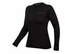 Endura BaaBaa Blend – L/S Baselayer – Svedundertrøje – Dame – Sort – Str. XL